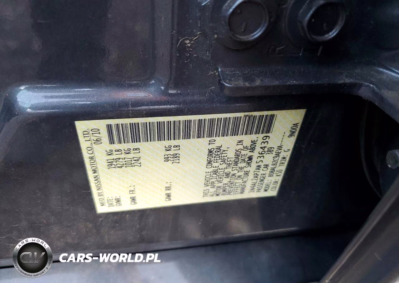 2010 Nissan Altima 2.5 VIN:1N4AL2AP7AN536439 - 12