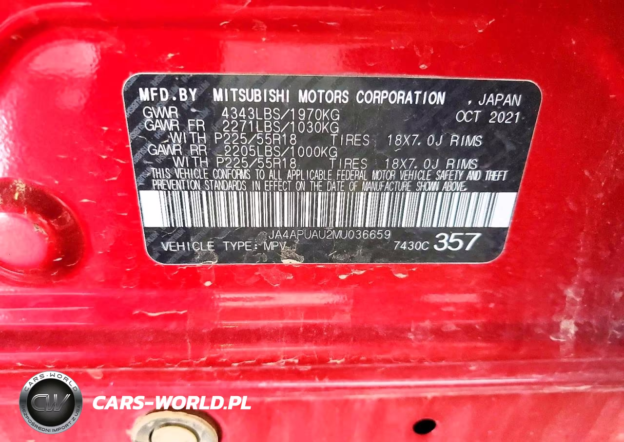 2021 Mitsubishi Outlander Sport Es VIN:JA4APUAU2MU036659 - 13