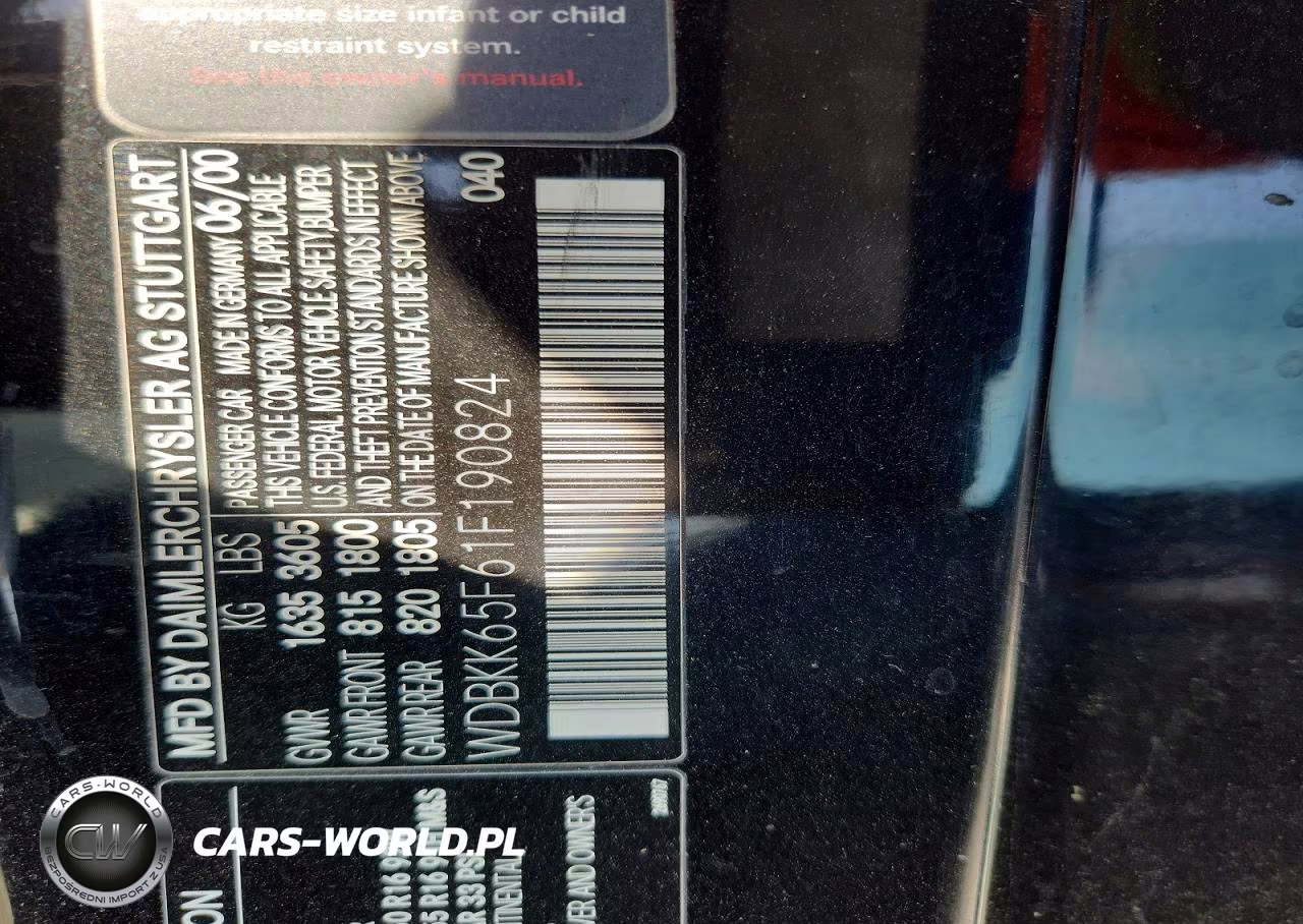 2001 Mercedes-Benz Slk 320 VIN:WDBKK65F61F190824 - 13