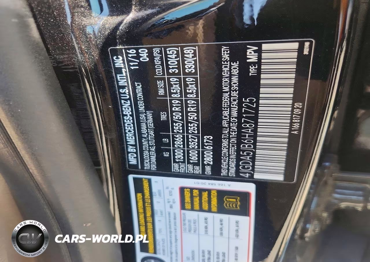 2017 Mercedes-Benz Gle 350 VIN:4JGDA5JB6HA871725 - 14