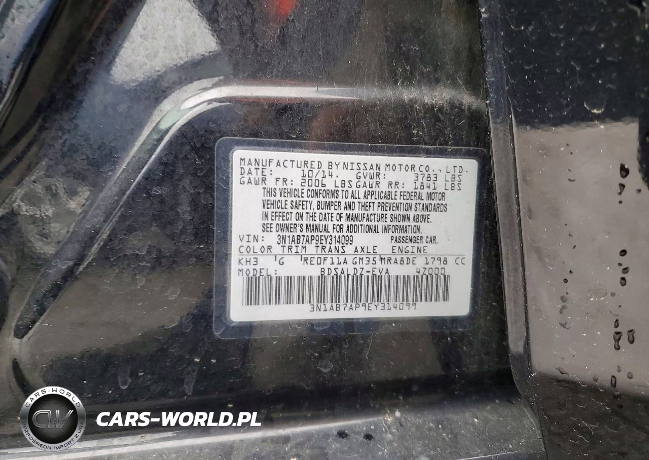 2014 Nissan Sentra Sv VIN:3N1AB7AP9EY314099 - 12