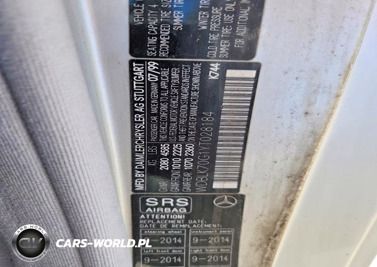 2000 Mercedes-Benz Clk 430 VIN:WDBLK70G1YT028184 - 12