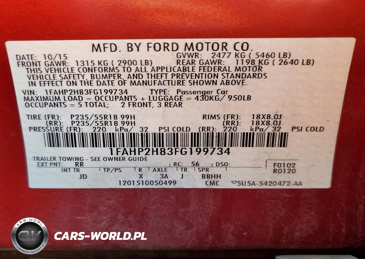 2015 Ford Taurus Sel VIN:1FAHP2H83FG199734 - 13