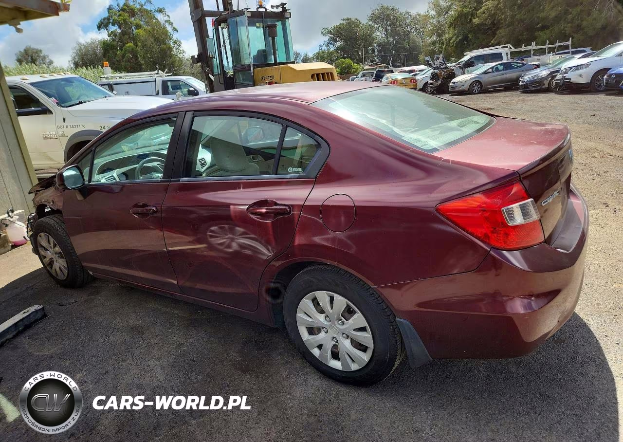 2012 Honda Civic Lx VIN:2HGFB2F52CH600667 - 2