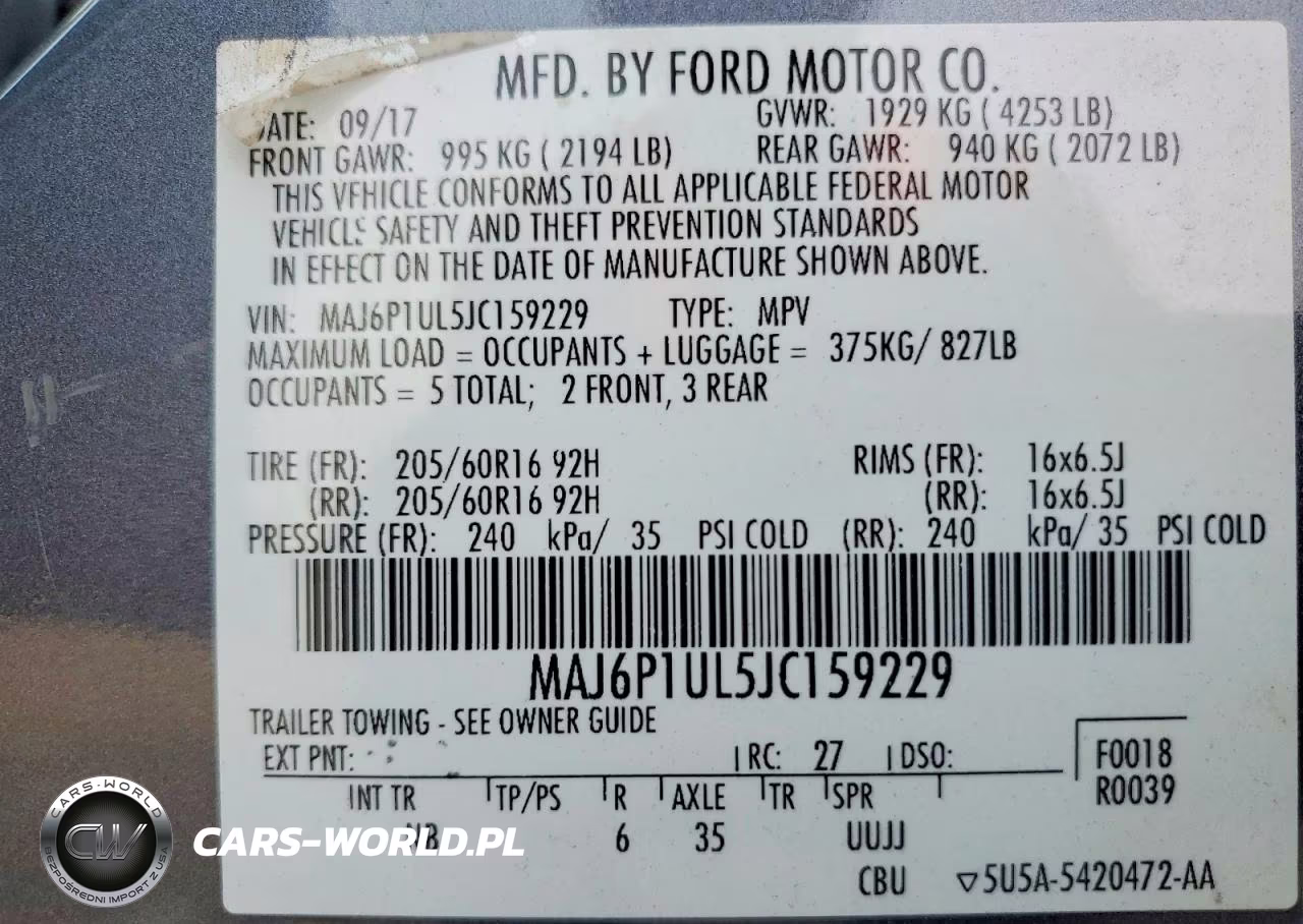 2018 Ford Ecosport Se VIN:MAJ6P1UL5JC159229 - 13