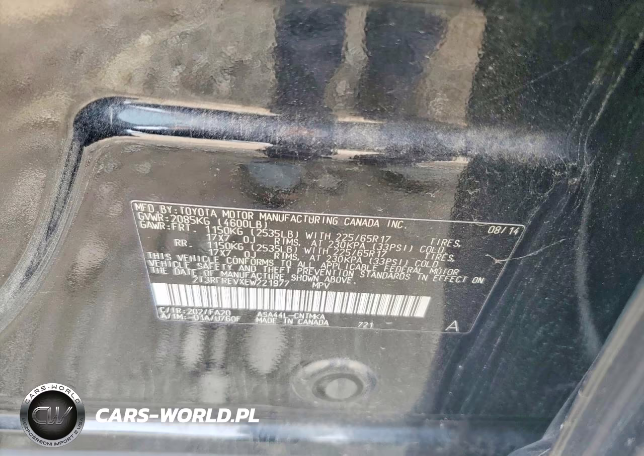 2014 Toyota Rav4 Ev VIN:2T3RFREVXEW221977 - 12