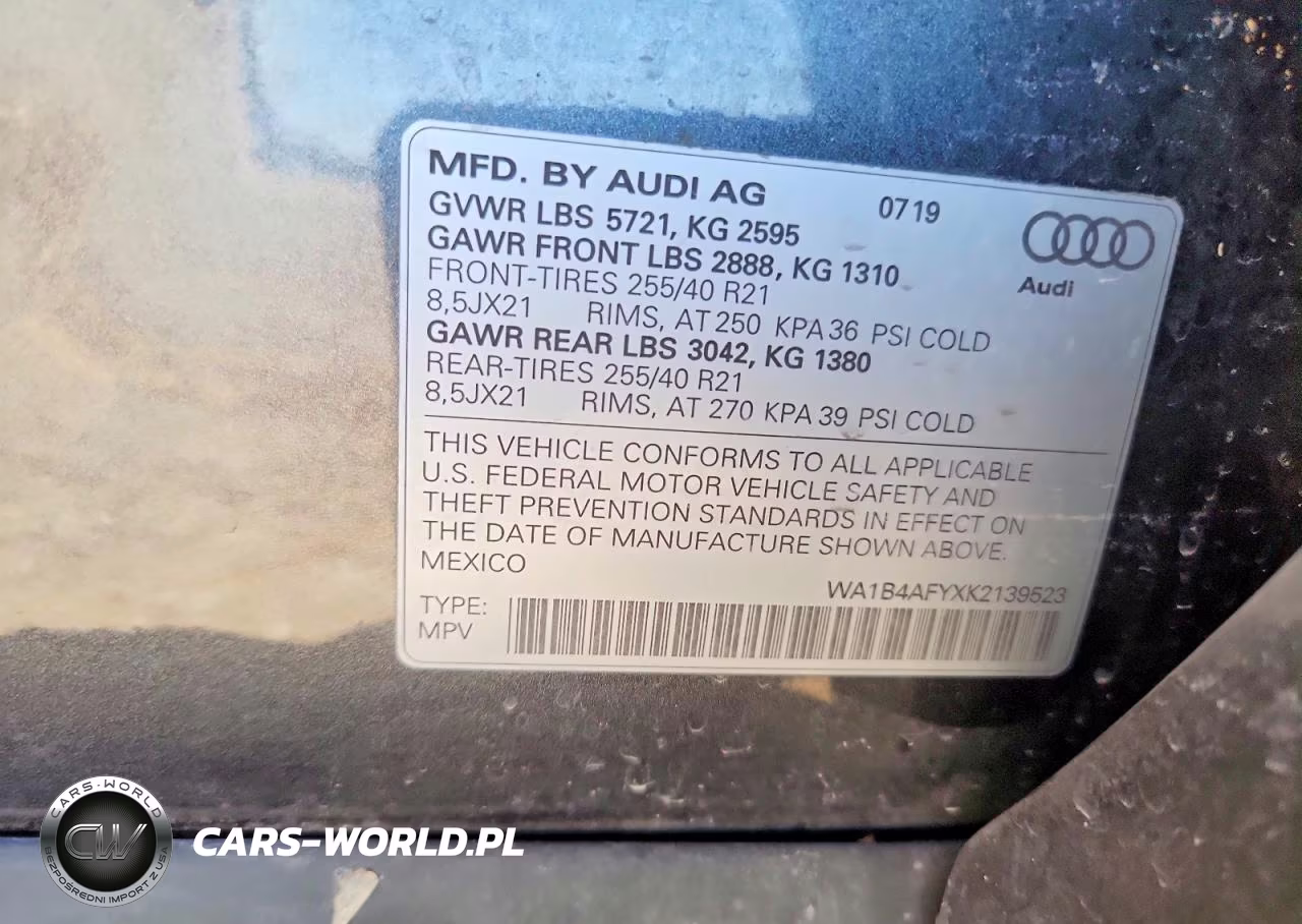 2019 Audi Sq5 Premium Plus VIN:WA1B4AFYXK2139523 - 12