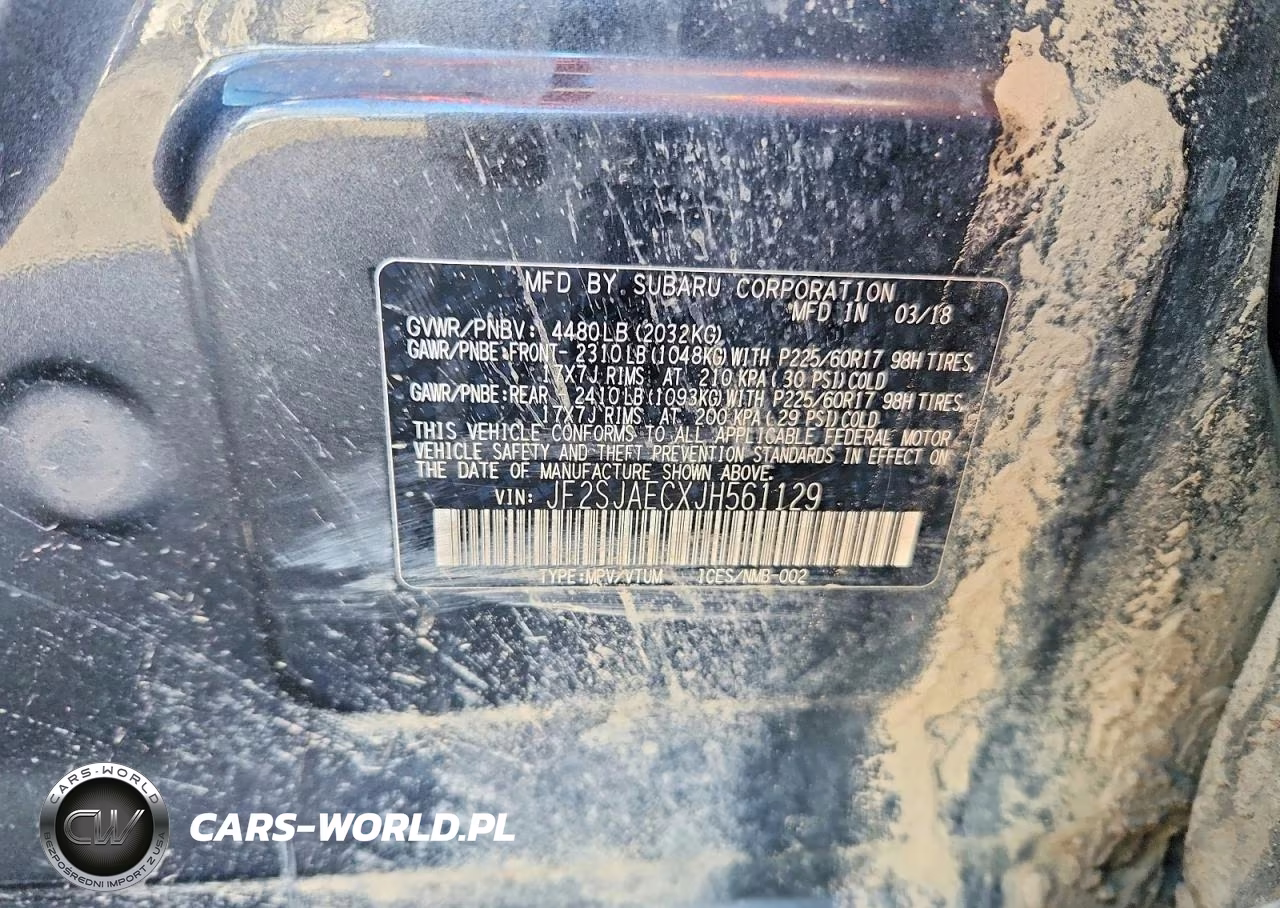 2018 Subaru Forester 2.5I Premium VIN:JF2SJAECXJH561129 - 14