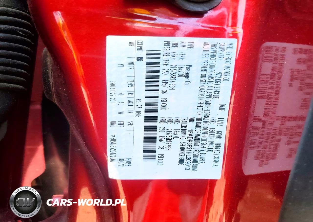 2017 Ford Focus Se VIN:1FADP3F21HL209013 - 12