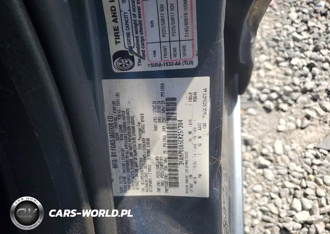 2012 Ford Fusion Sel VIN:3FAHP0JA5CR257204 - 12