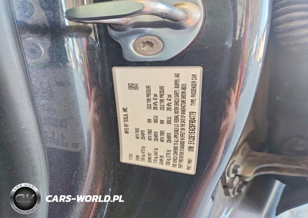 2025 Tesla Model 3 VIN:5YJ3E1EA2SF904779 - 12