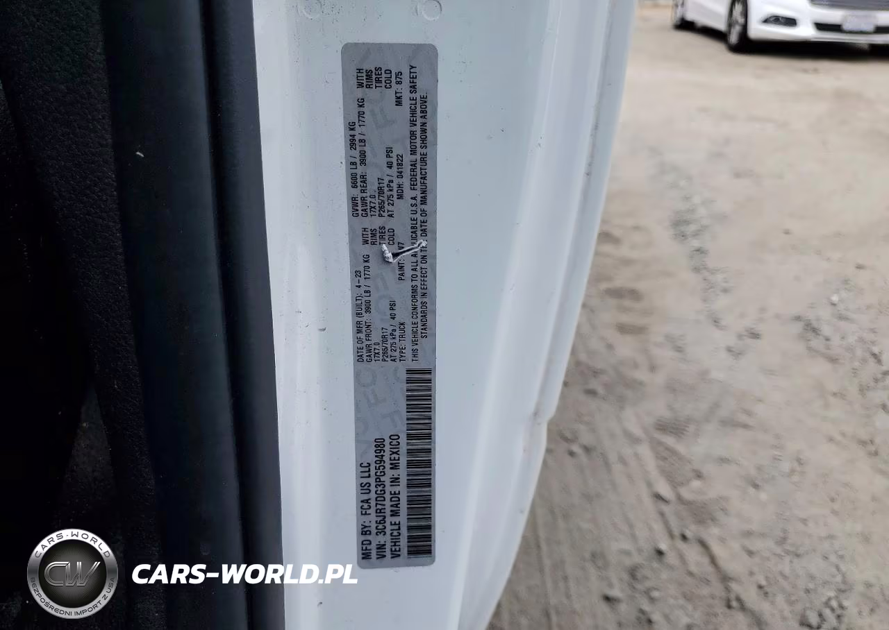 2023 Ram 1500 Classic Tradesman VIN:3C6JR7DG3PG594980 - 12