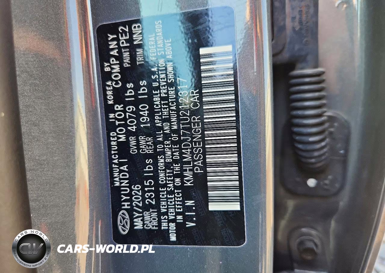 2026 Hyundai Elantra Hybrid Blue VIN:KMHLM4DJ7TU212317 - 12
