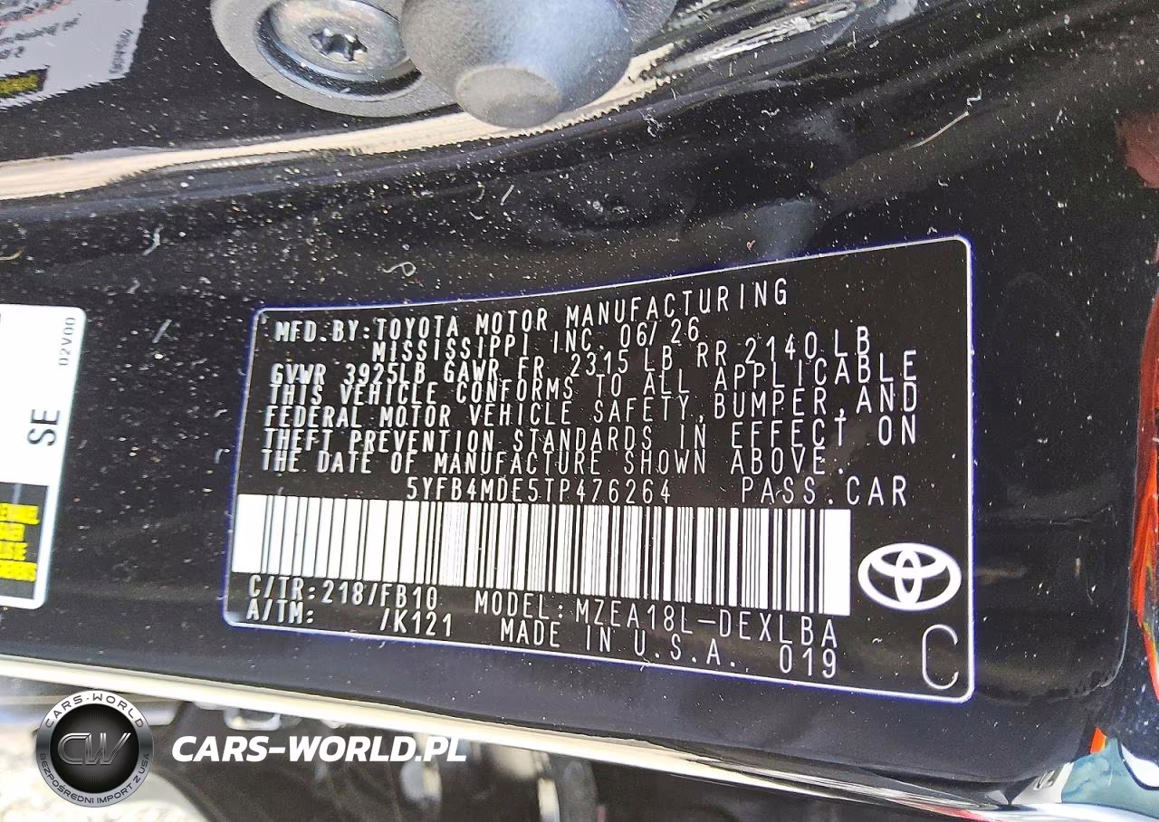 2026 Toyota Corolla Le VIN:5YFB4MDE5TP476264 - 12