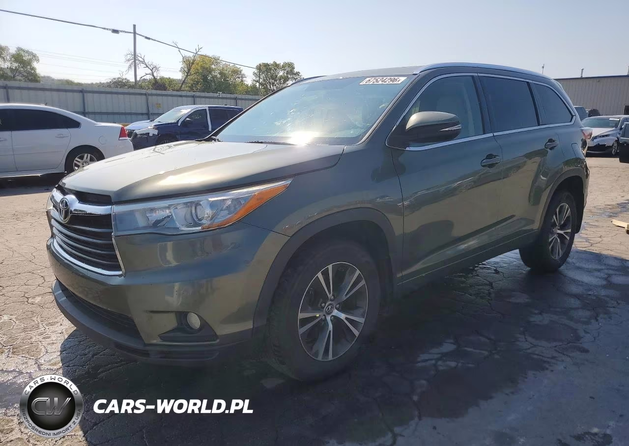 2016 Toyota Highlander Xle VIN:5TDJKRFH9GS300451 - 1