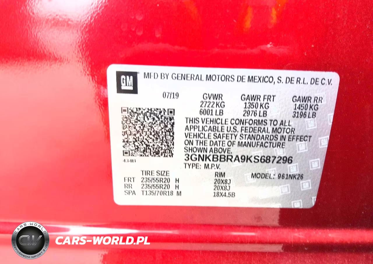 2019 Chevrolet Blazer 1Lt VIN:3GNKBBRA9KS687296 - 13