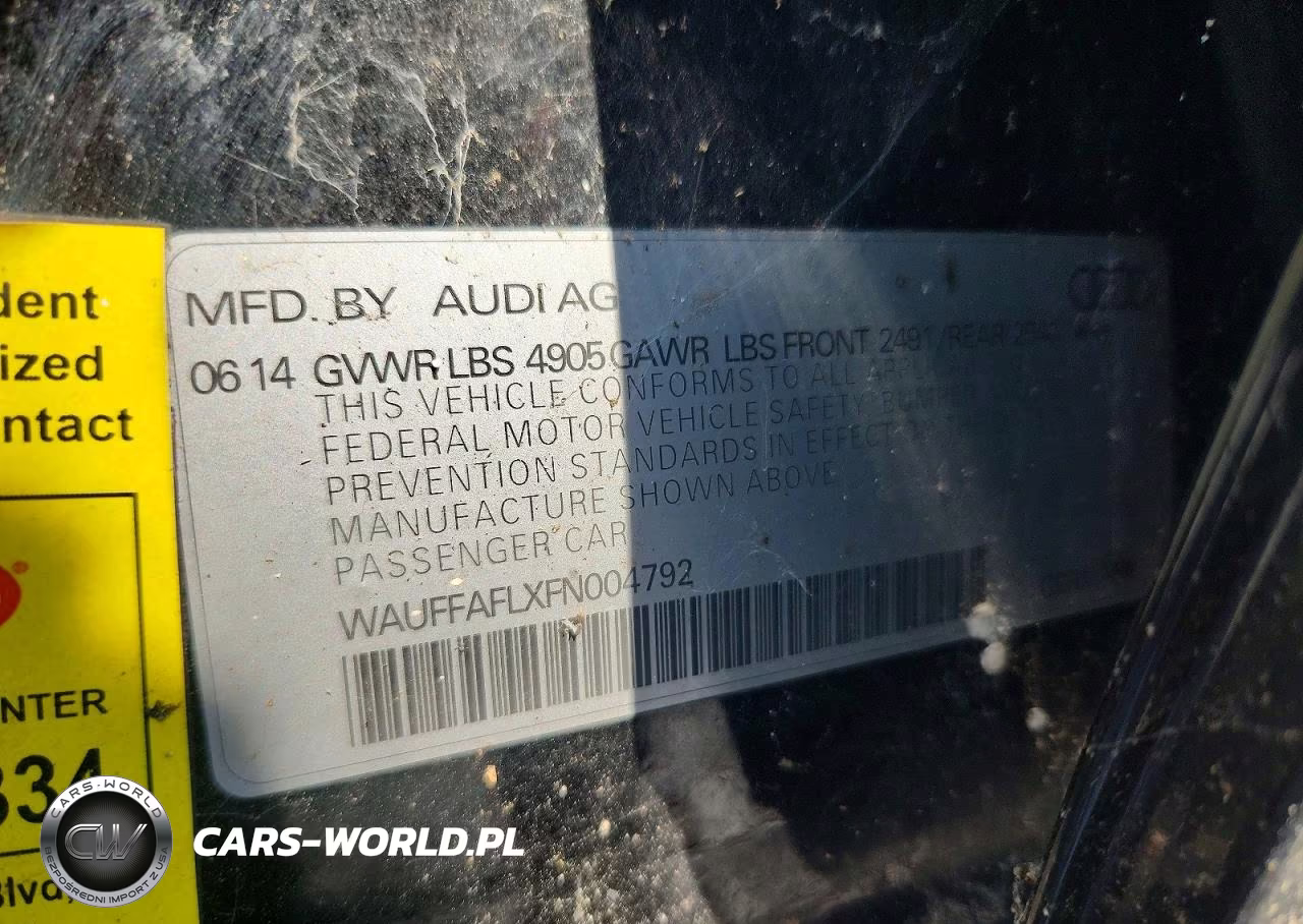 2015 Audi A4 Premium Plus VIN:WAUFFAFLXFN004792 - 12