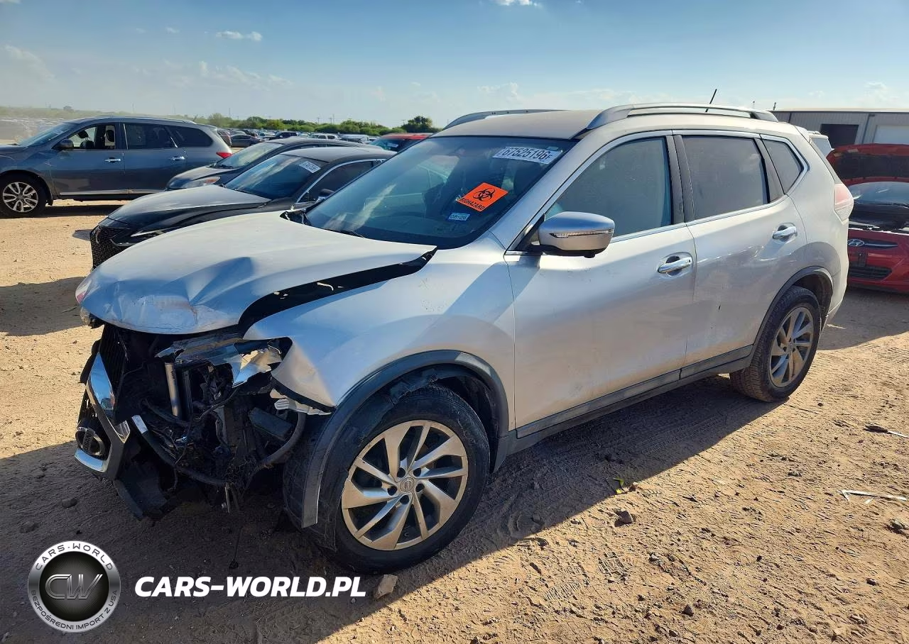 2015 Nissan Rogue Sl VIN:5N1AT2MV2FC876830 - 1