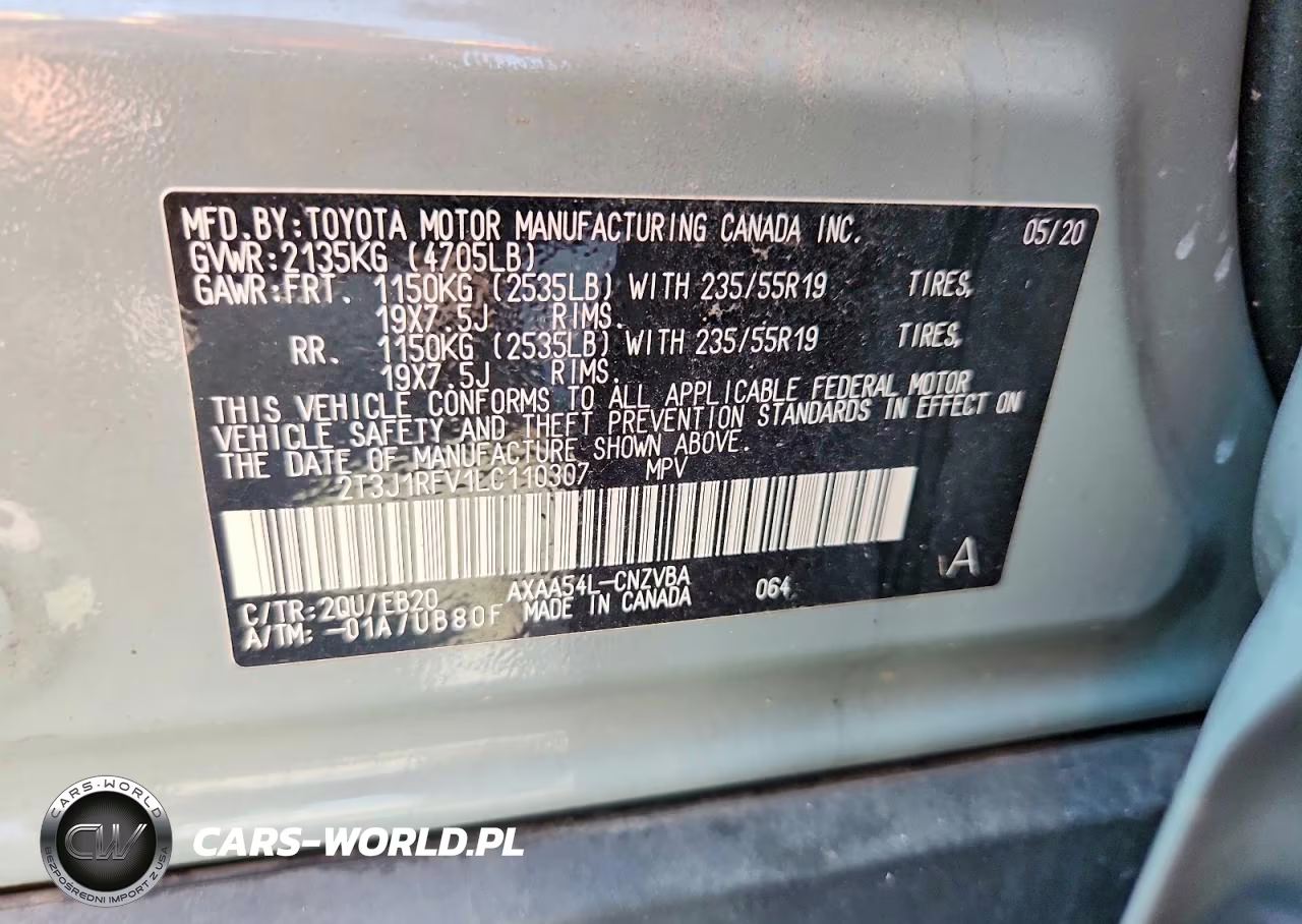 2020 Toyota Rav4 Adventure VIN:2T3J1RFV1LC110307 - 13