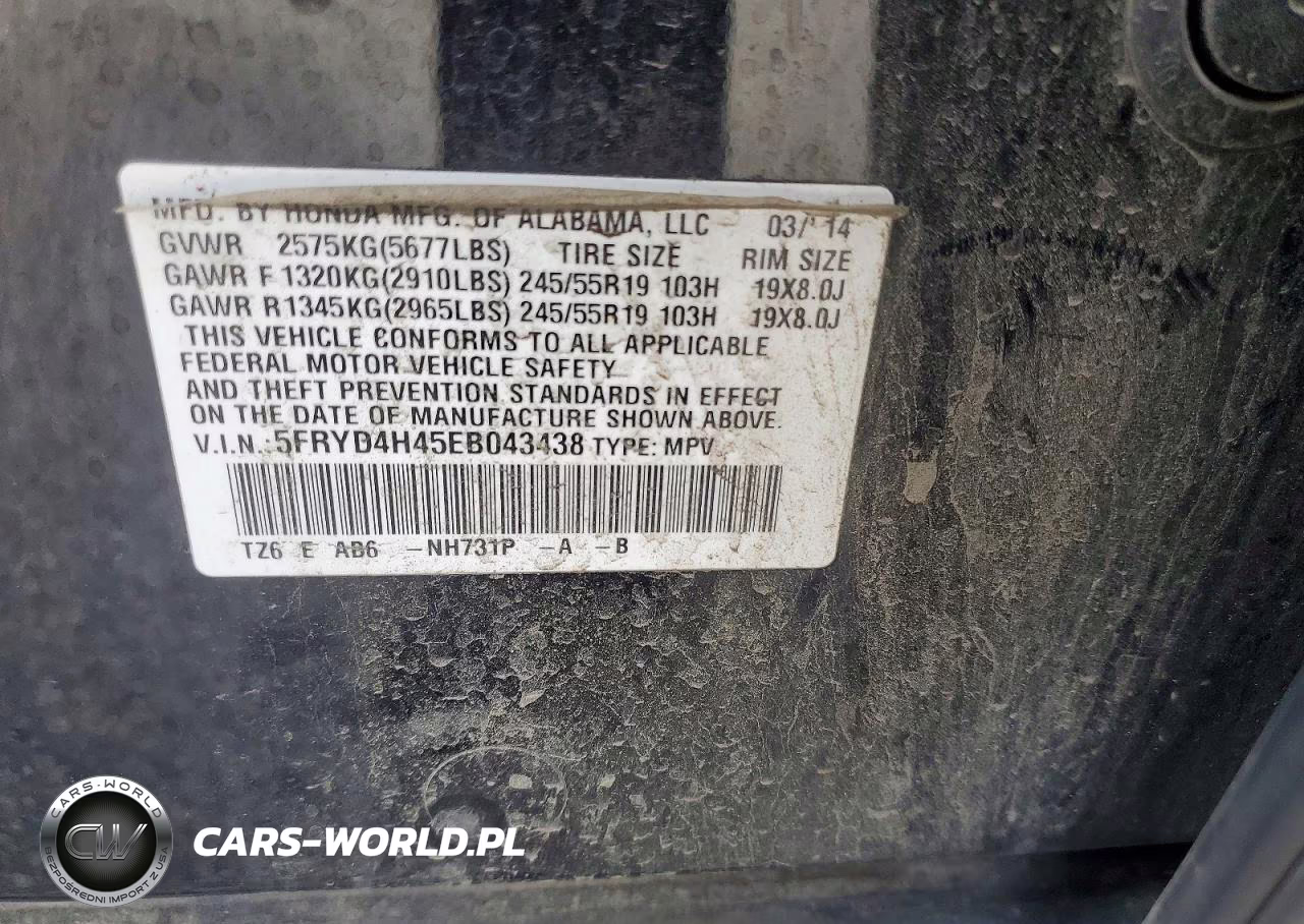 2014 Acura Mdx Technology VIN:5FRYD4H45EB043438 - 14
