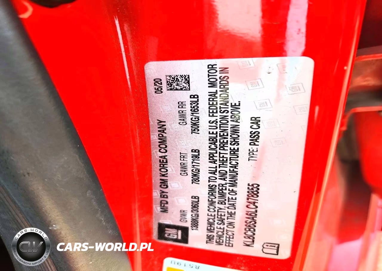 2020 Chevrolet Spark Ls VIN:KL8CB6SA6LC478855 - 12