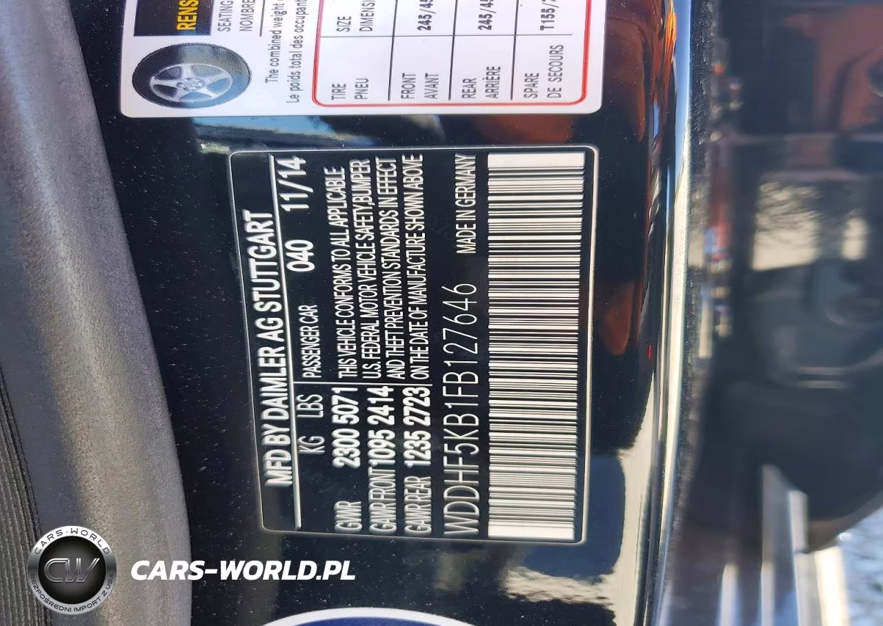 2015 Mercedes-Benz E 350 VIN:WDDHF5KB1FB127646 - 13