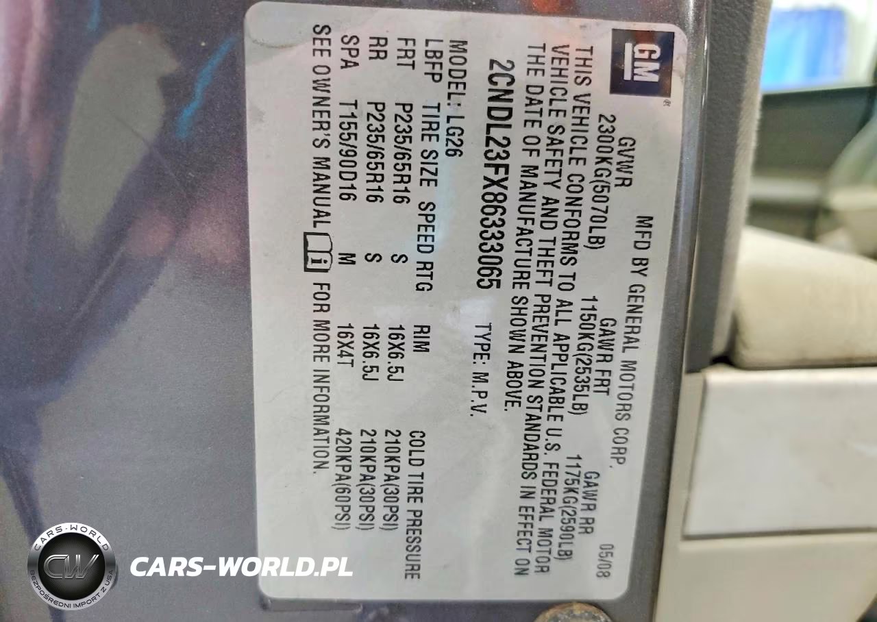 2008 Chevrolet Equinox Ls VIN:2CNDL23FX86333065 - 13