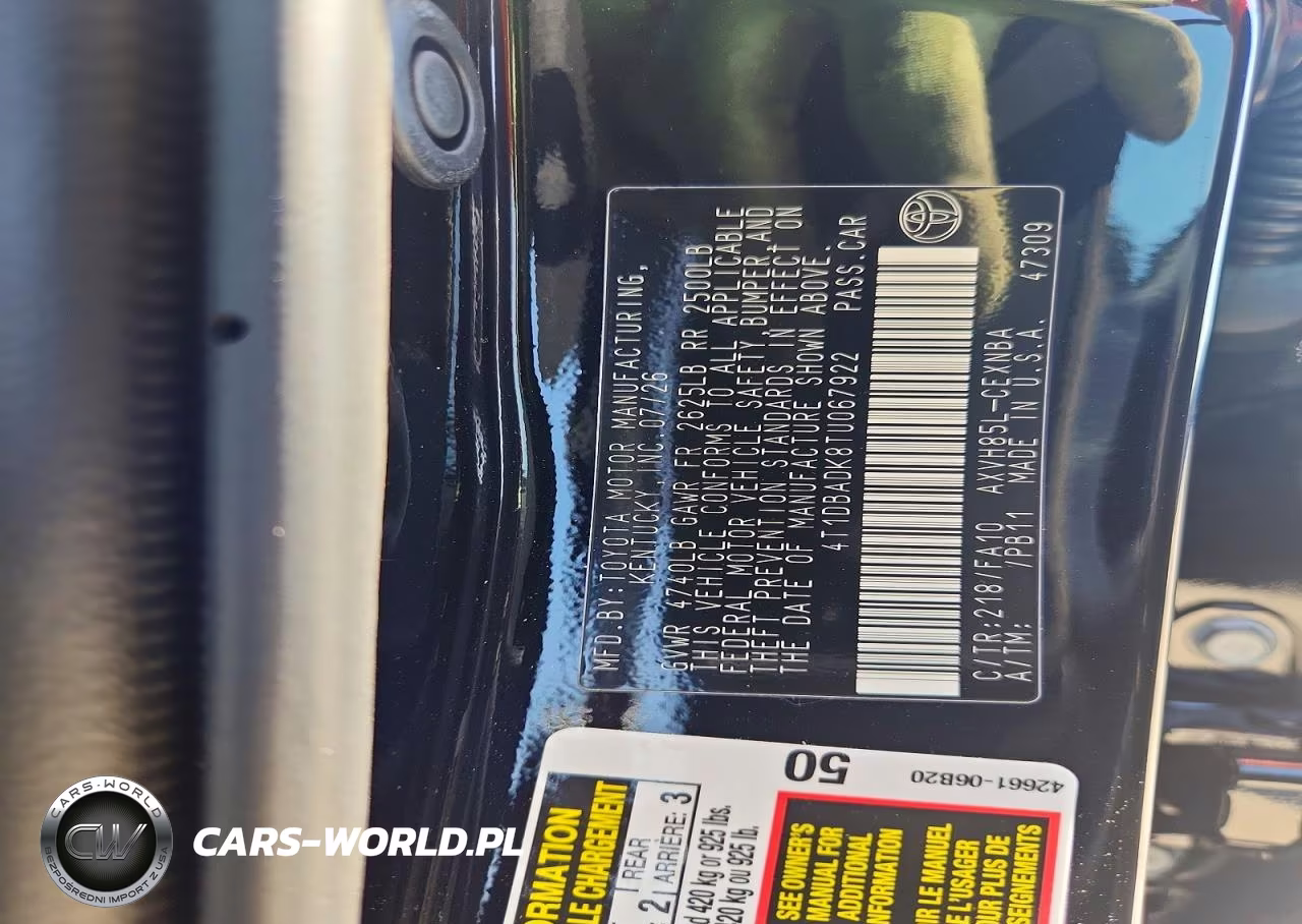 2026 Toyota Camry Le VIN:4T1DBADK8TU067922 - 13
