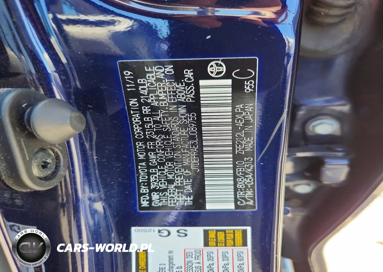 2020 Toyota Corolla Le VIN:JTDEPRAE3LJ089755 - 12