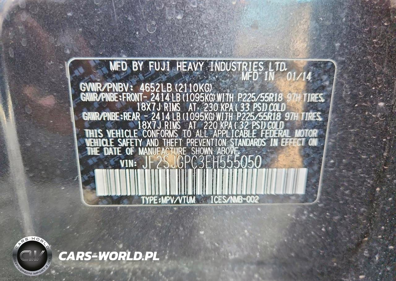 2014 Subaru Forester 2.0Xt Touring VIN:JF2SJGPC3EH555050 - 12
