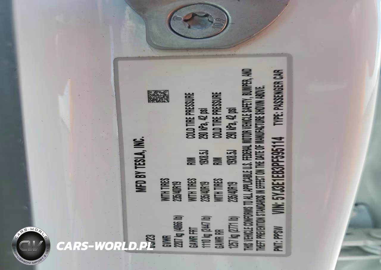 2023 Tesla Model 3 VIN:5YJ3E1EB3PF595114 - 12