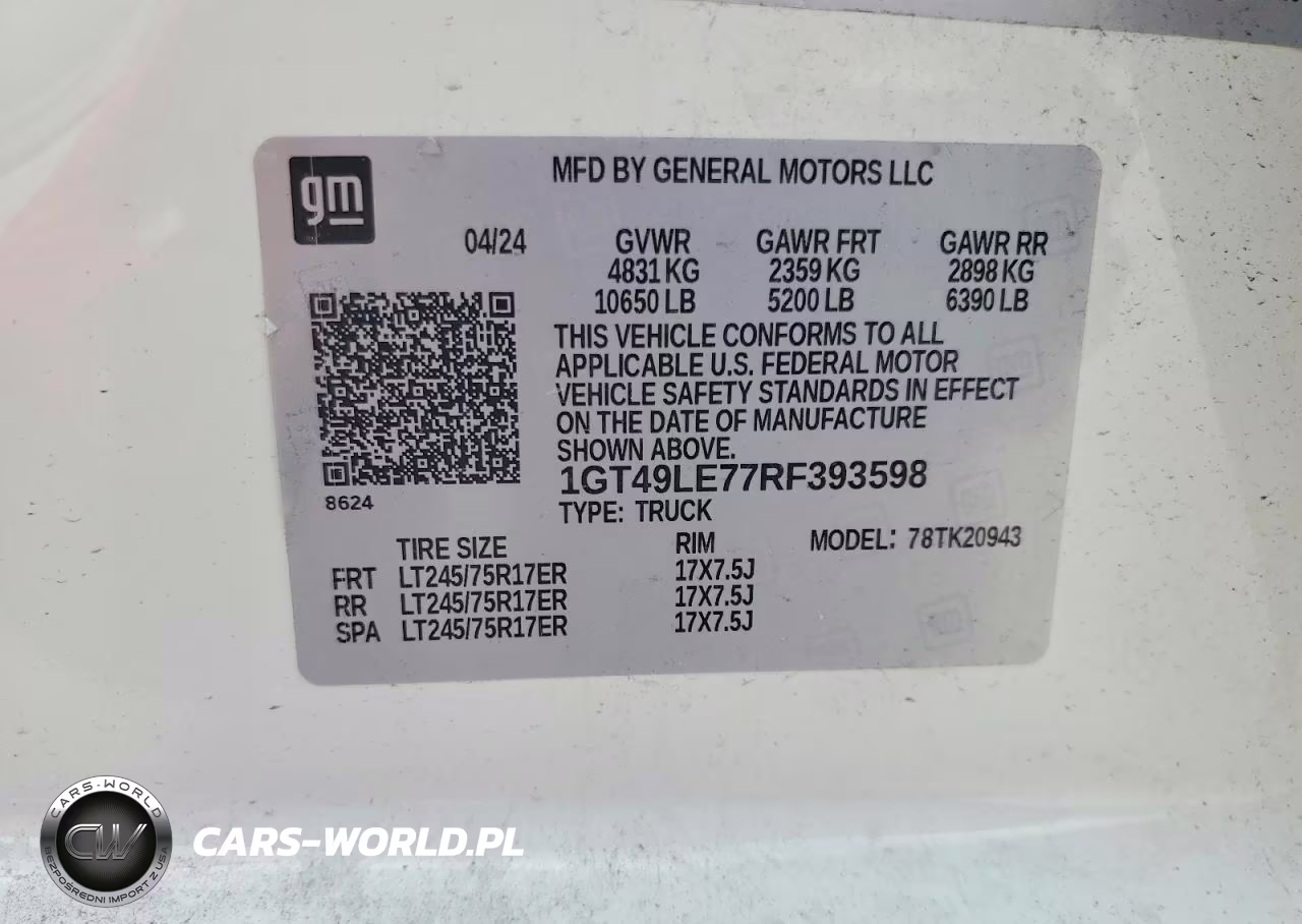 2024 GMC Sierra K2500 Heavy Duty VIN:1GT49LE77RF393598 - 12