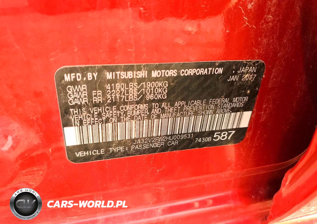 2017 Mitsubishi Lancer Es VIN:JA32V2FW2HU009531 - 13