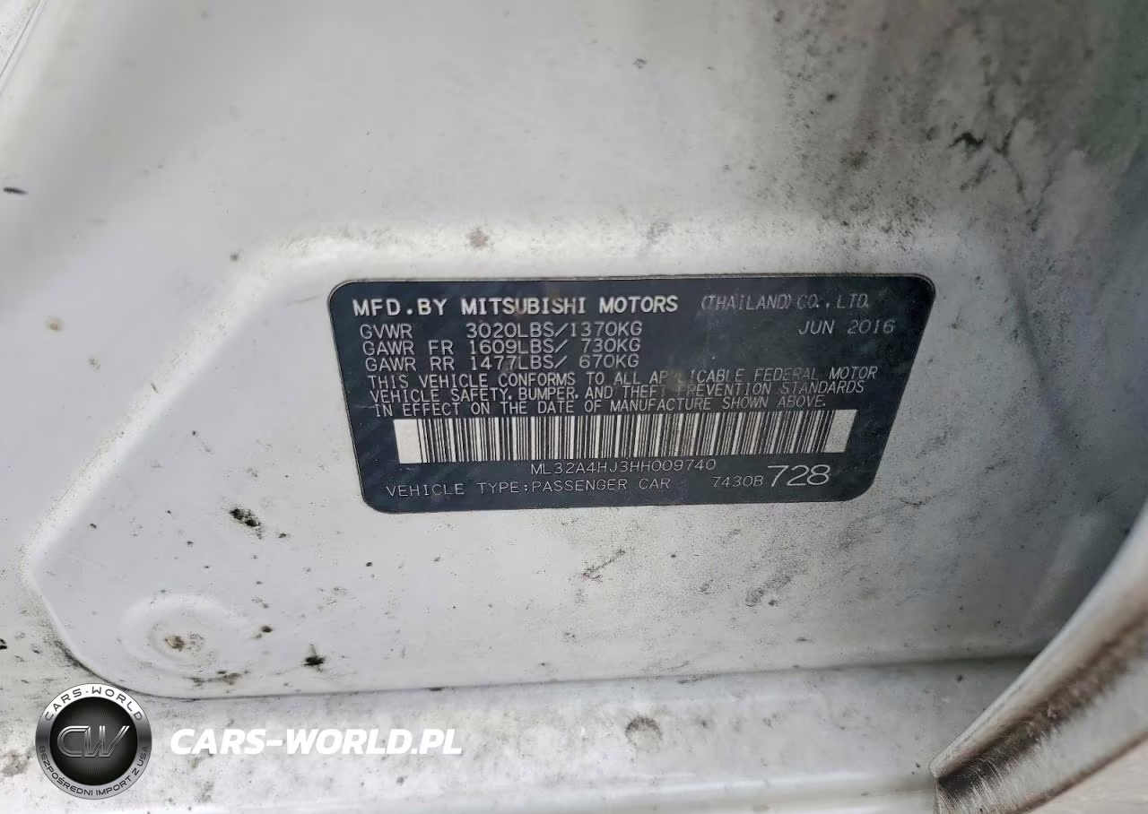 2017 Mitsubishi Mirage Se VIN:ML32A4HJ3HH009740 - 12