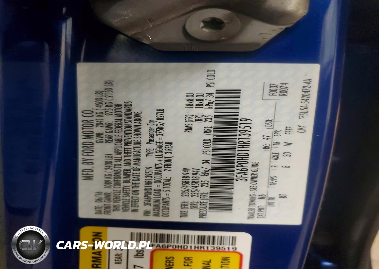 2017 Ford Fusion Se VIN:3FA6P0HD1HR139519 - 12