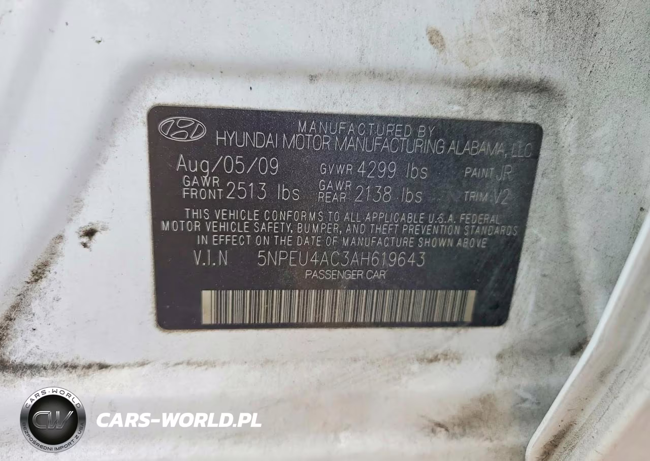 2010 Hyundai Sonata Limited VIN:5NPEU4AC3AH619643 - 12