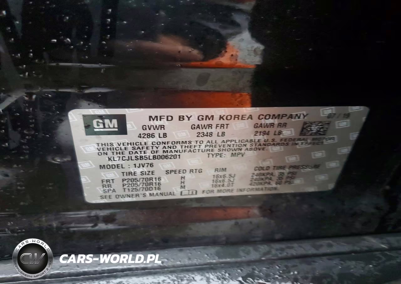 2020 Chevrolet Trax 1Lt VIN:KL7CJLSB5LB006201 - 13