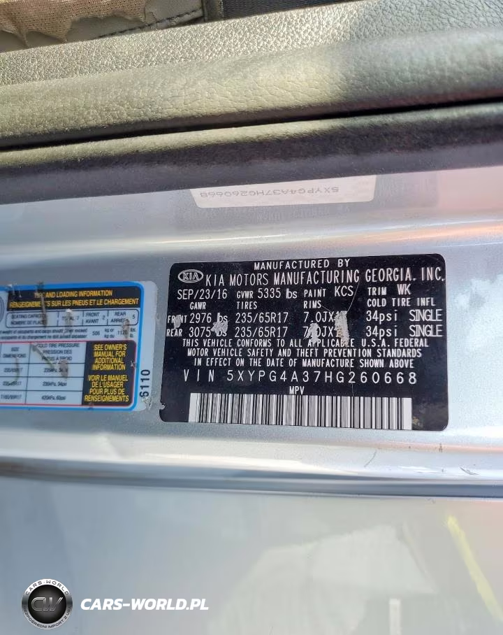 2017 Kia Sorento Lx VIN:5XYPG4A37HG260668 - 13