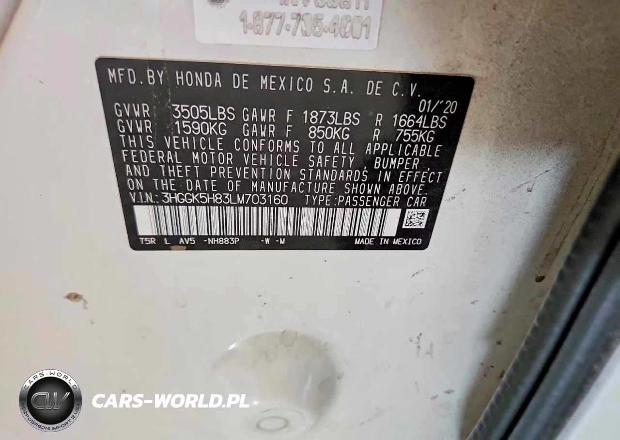 2020 Honda Fit Ex VIN:3HGGK5H83LM703160 - 13