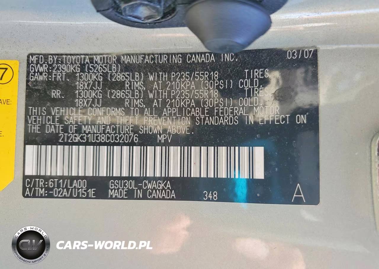 2008 Lexus Rx 350 VIN:2T2GK31U38C032076 - 13