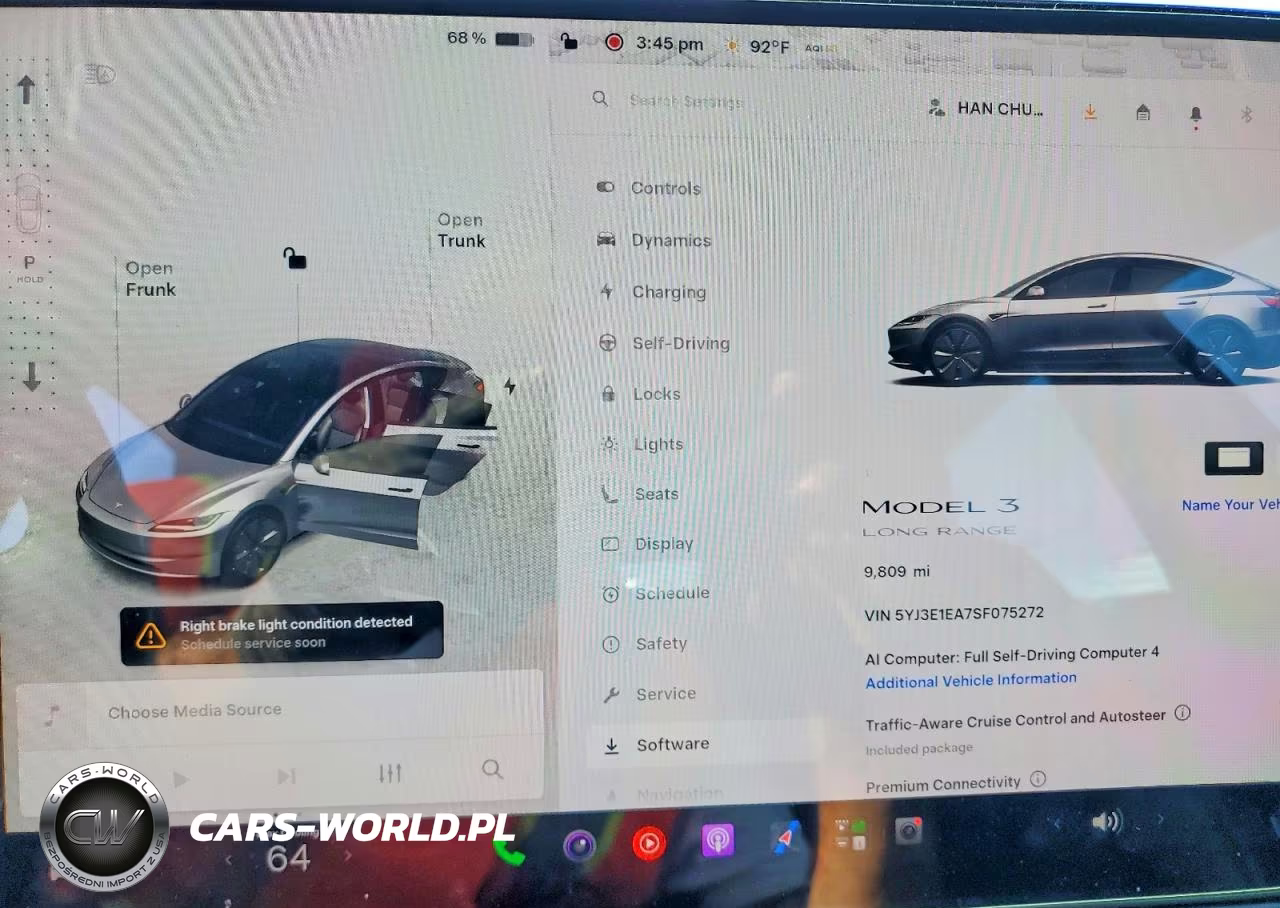 2025 Tesla Model 3 VIN:5YJ3E1EA7SF075272 - 9
