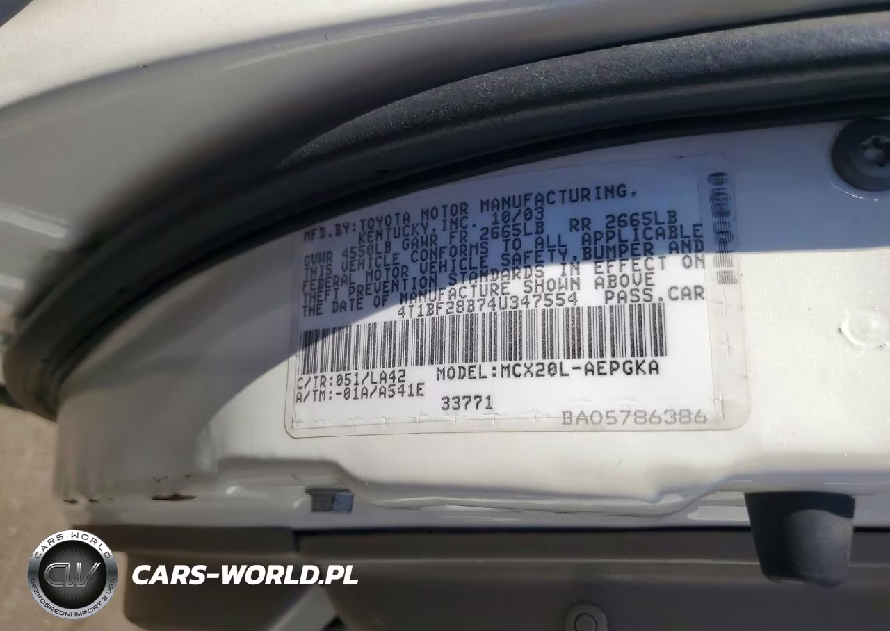 2004 Toyota Avalon Xls VIN:4T1BF28B74U347554 - 12