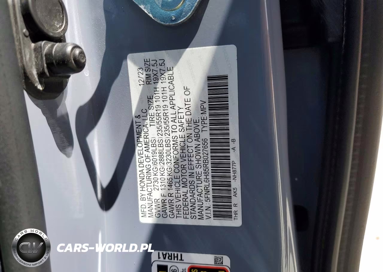 2024 Honda Odyssey Touring VIN:5FNRL6H85RB027656 - 13