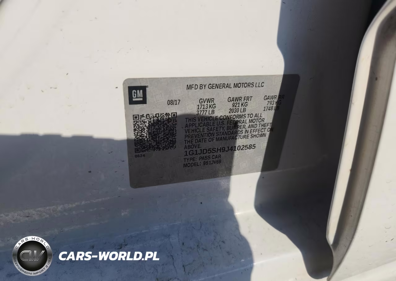2018 Chevrolet Sonic Lt VIN:1G1JD5SH9J4102585 - 12