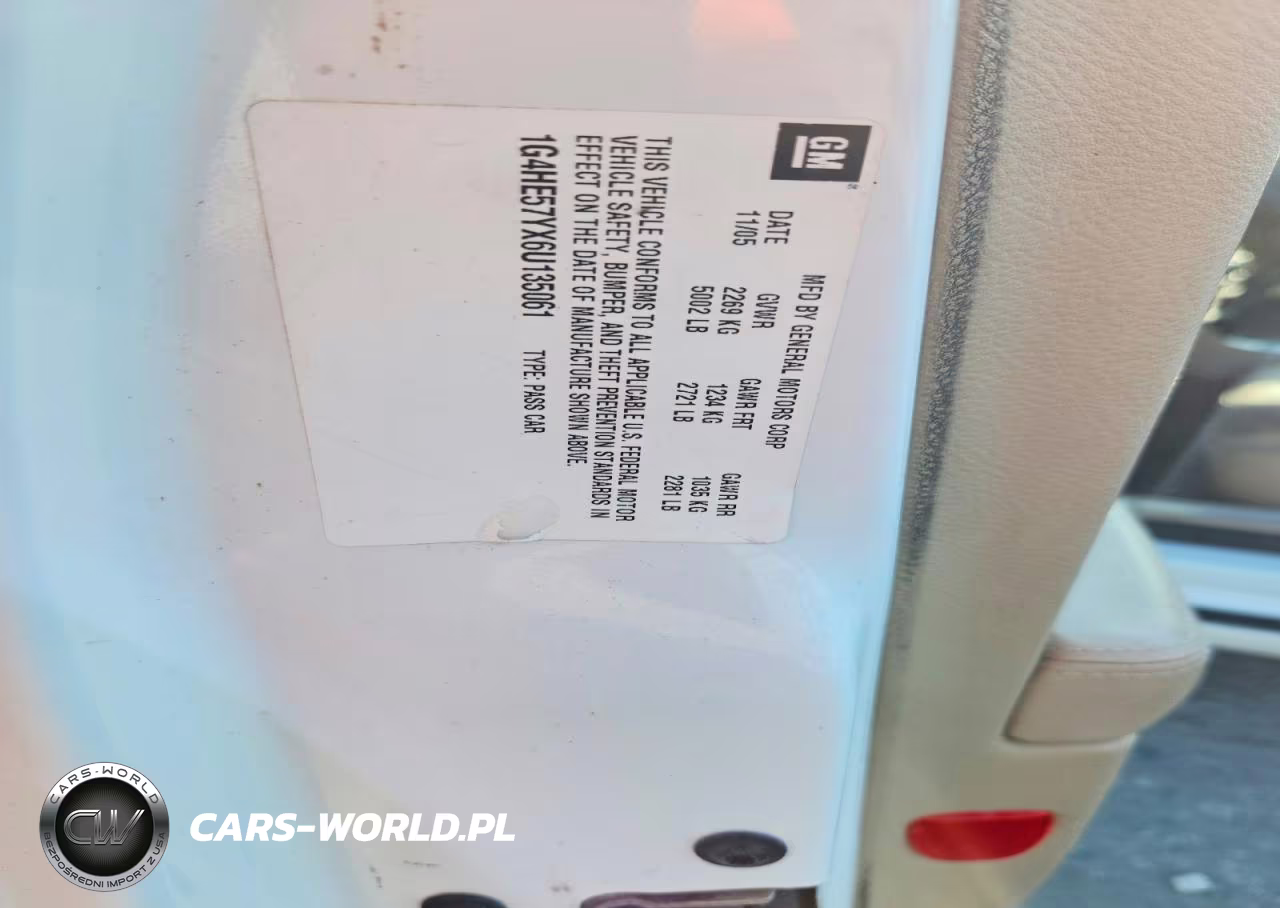 2006 Buick Lucerne Cxs VIN:1G4HE57YX6U135061 - 13