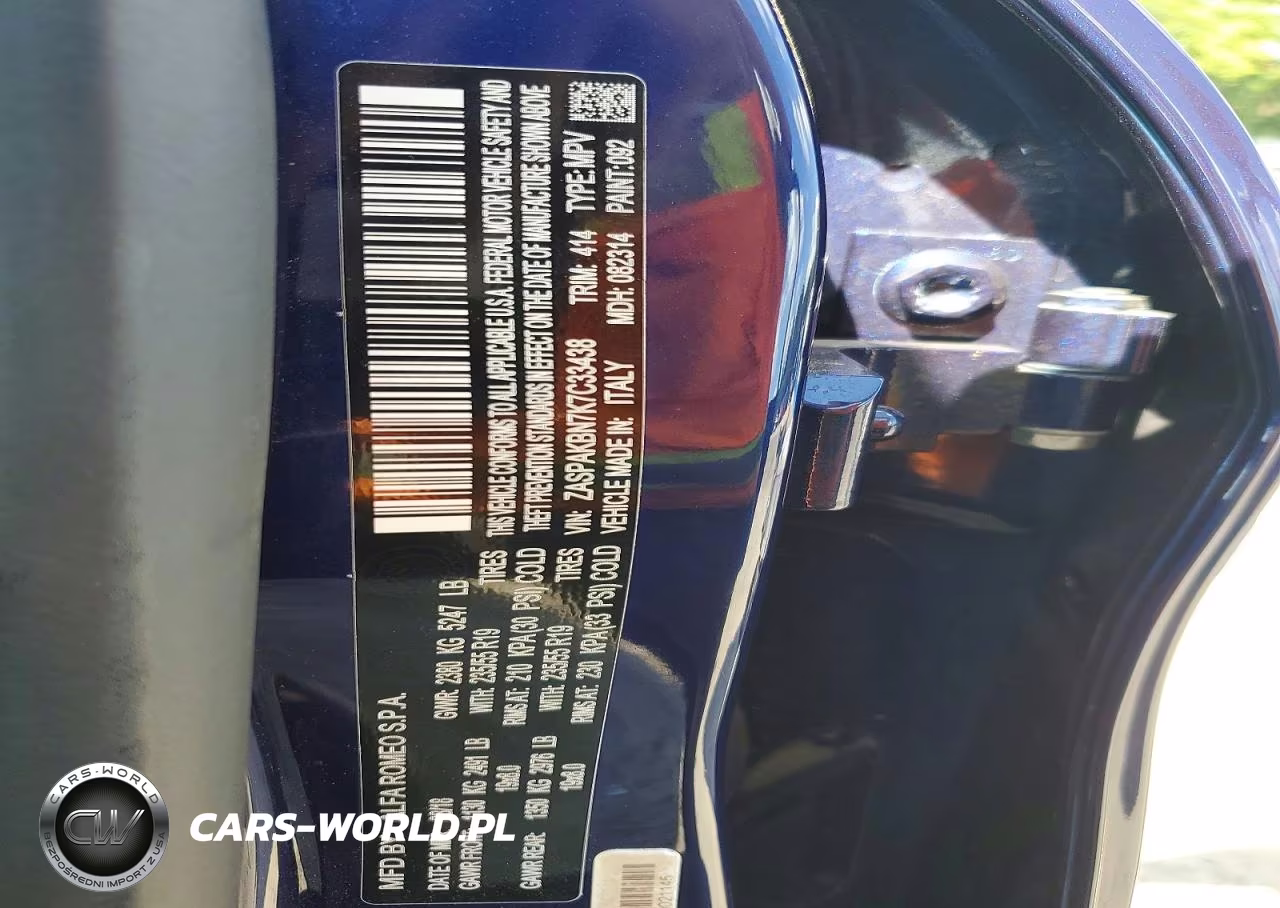 2019 Alfa Romeo Stelvio Ti VIN:ZASPAKBN7K7C33438 - 14