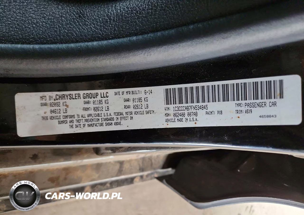2015 Chrysler 200 Limited VIN:1C3CCCAB7FN534845 - 12