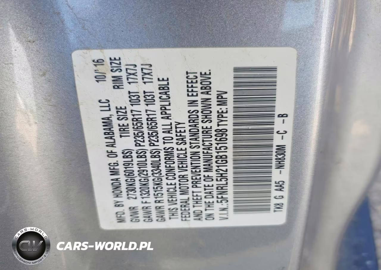 2016 Honda Odyssey Lx VIN:5FNRL5H21GB151698 - 13