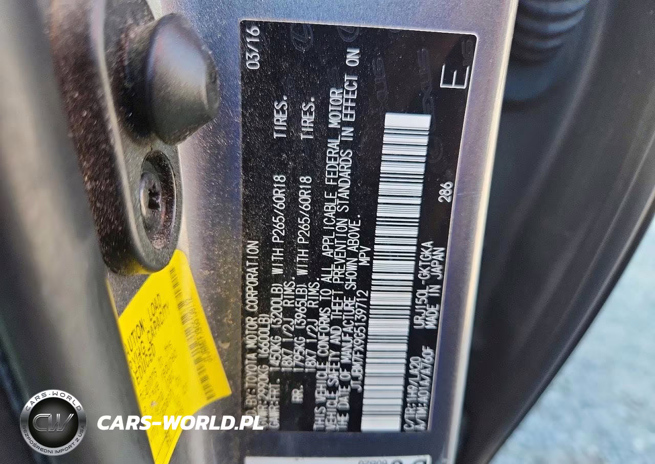 2016 Lexus Gx 460 VIN:JTJBM7FX9G5139712 - 13