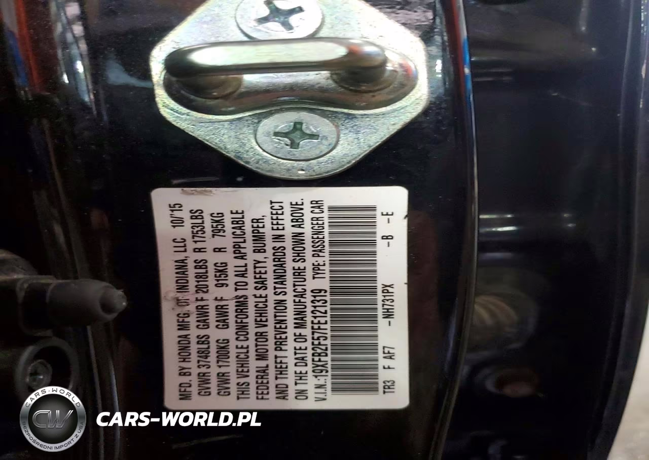 2015 Honda Civic Lx VIN:19XFB2F57FE121319 - 12